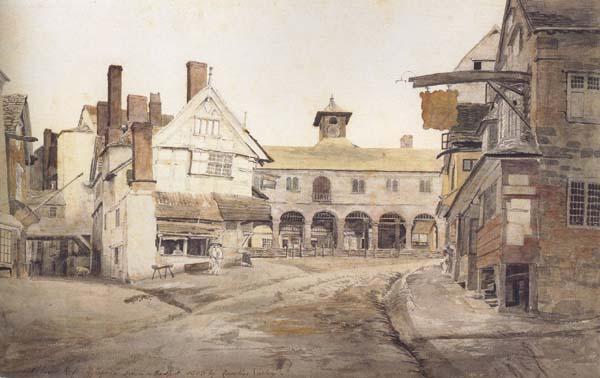 Cornelius Varley Ross Market Place,Herefordshire a sketch on the spot (mk47) oil painting picture